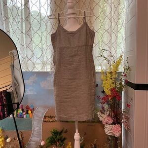 Chic Sleeveless Gray Mini Dress